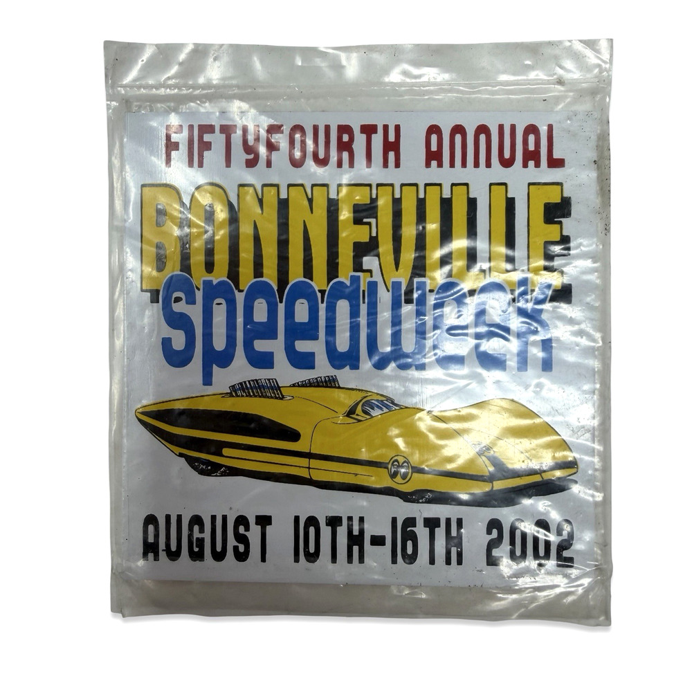 2002 54th Bonneville Speed Week Land Speed Racing Souvenir Promo Card Souvenir